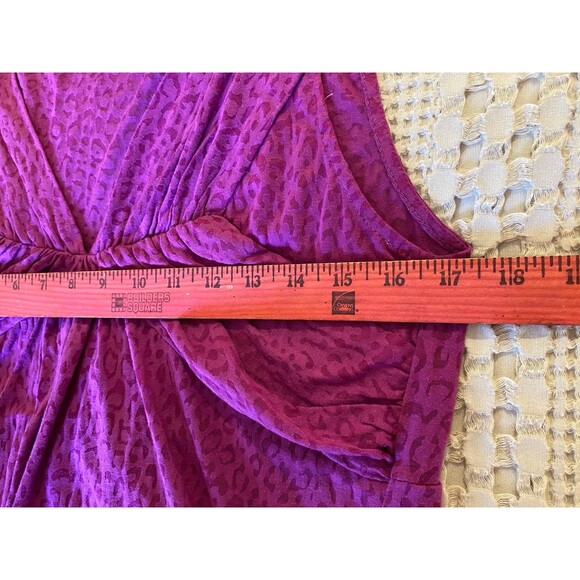 New York Co Blouse Size Large Top Pink Sleeveless V Neck Fuchsia Summer Stylish - Picture 6 of 7